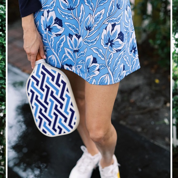 Duffield Lane The Active Sherri Skort in Blue Blossom size medium - Picture 6 of 7